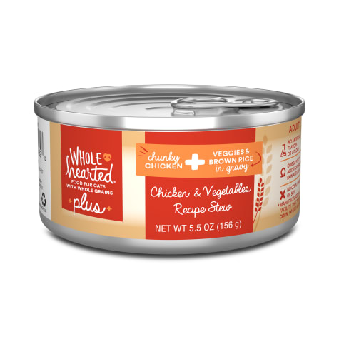 WholeHearted Plus Chicken & Vegetables Recipe Stew Wet Cat Food