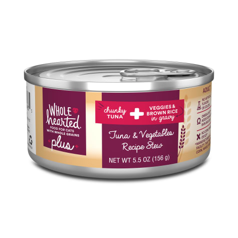 WholeHearted Plus Tuna & Vegetables Recipe Stew Wet Cat Food
