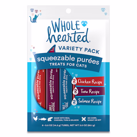 Wholehearted Squeezable Puree Cat Treat Variety Pack
