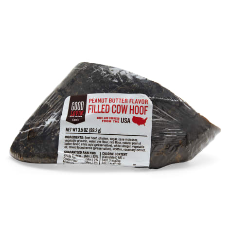 Good Lovin' Peanut Butter Flavor Filled Cow Hoof Dog Chew