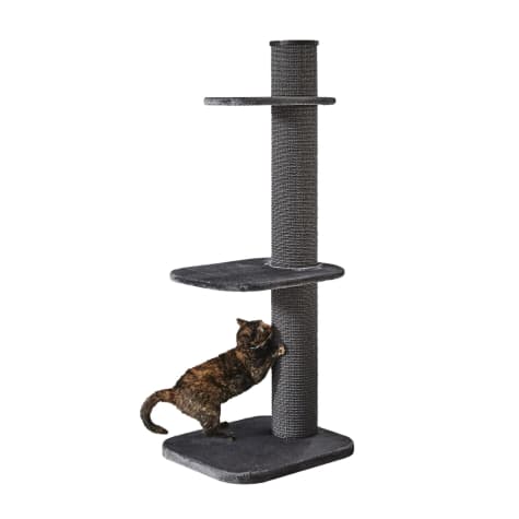 Two by Two Maple 3 Level Grey Cat Tree