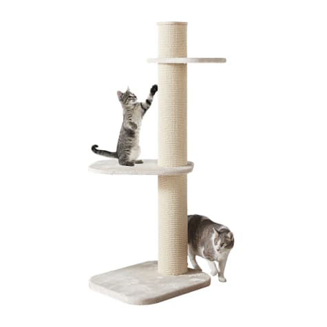 Two by Two Maple 3 Level Beige Cat Tree