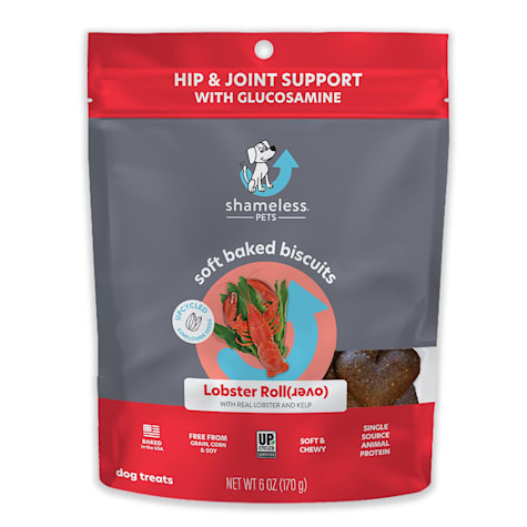 Shameless Pet Treats Lobster Rollover Hip & Joint Soft-Baked Biscuit Dog Treats
