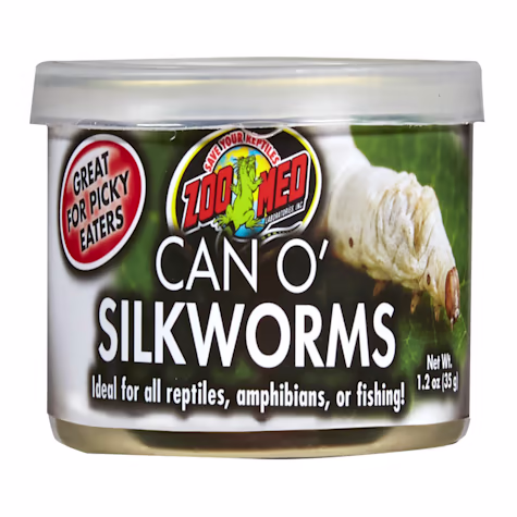 Zoo Med Can O' Silkworms Bearded Dragon Food