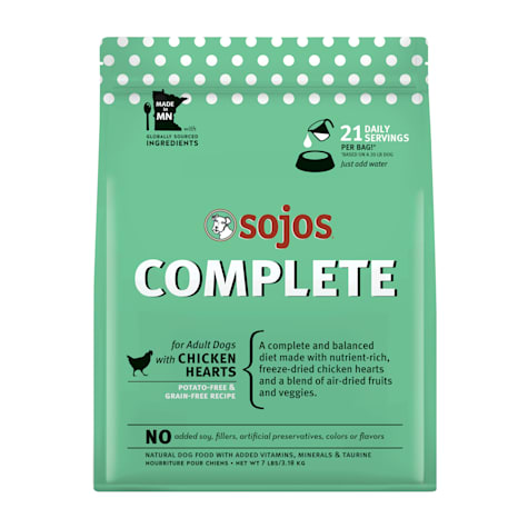 Sojos Complete Adult Grain-Free Chicken Recipe Freeze-Dried Raw Dog Food