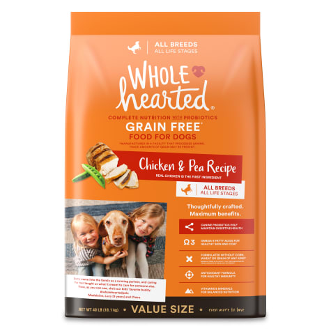 WholeHearted Grain Free All Life Stages Chicken & Pea Recipe Dry Dog Food