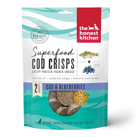 The Honest Kitchen Superfood Cod Crisps: Cod & Blueberry Dog Treats