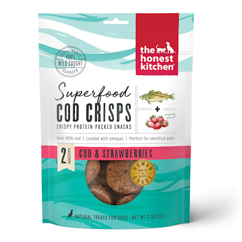 The Honest Kitchen Superfood Cod Crisps: Cod & Strawberry Dog Treats