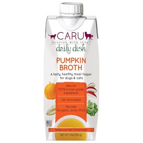 CARU Daily Dish Pumpkin Broth Meal Topper for Cats & Dogs