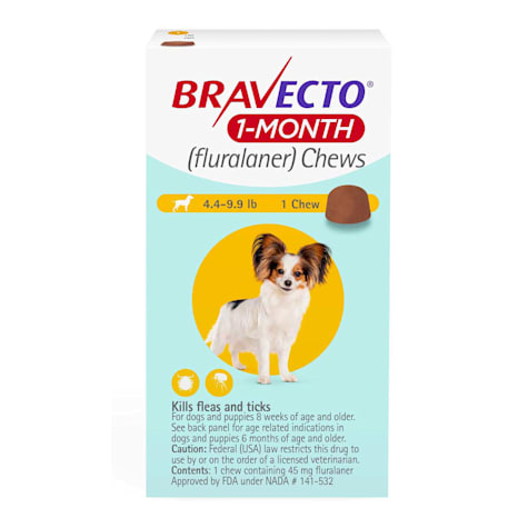 Bravecto 1-Month Chews for Dogs 4.4-9.9lbs