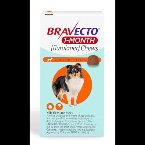 Bravecto 1-Month Chews for Dogs 9.9-22lbs