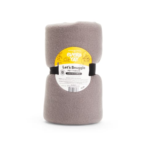 EveryYay Dark Gray Let's Snuggle Cozy Sherpa Pet Throw