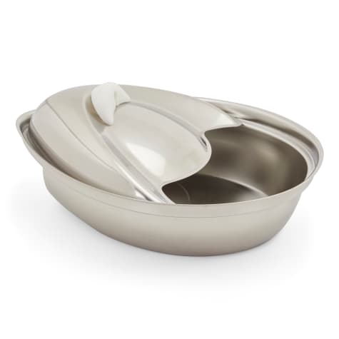 EveryYay Get Fresh Cascading Stainless Steel Deluxe Pet Fountain