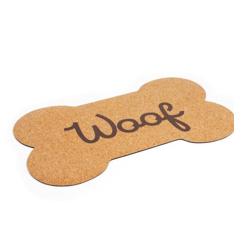 EveryYay Table Manners Woof Bone Cork Placemat for Dogs