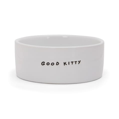 EveryYay Dining In Good Kitty Ceramic Cat Bowl