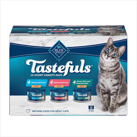 Blue Buffalo Blue Tastefuls Natural Adult  Entree Variety Pack Wet Cat Food