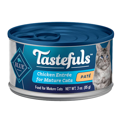 Blue Buffalo Tastefuls Made with Natural Ingredients Chicken Entree Wet Cat Food Pate for Mature Cats
