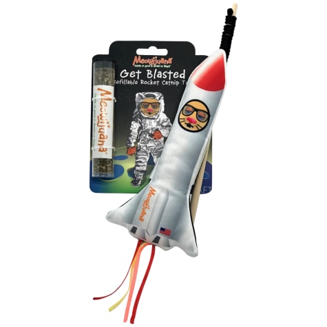 Meowijuana Get Blasted Refillable Rocket with Wand Cat Toy