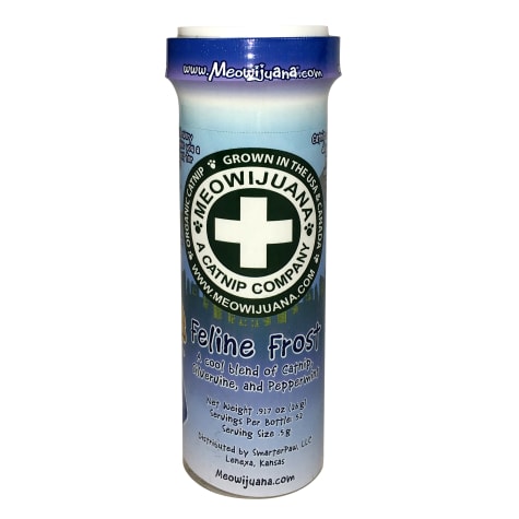 Meowijuana Feline Frost Catnip, Silvervine and Peppermint Blend Cat Toy