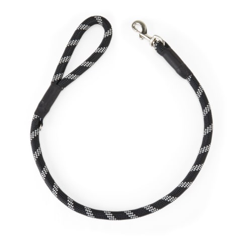 YOULY Black Reflective Rope Leash for Big Dogs