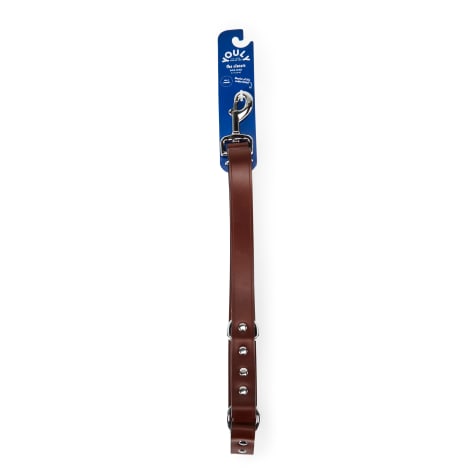 YOULY The Classic Mahogany Leather Dog Leash