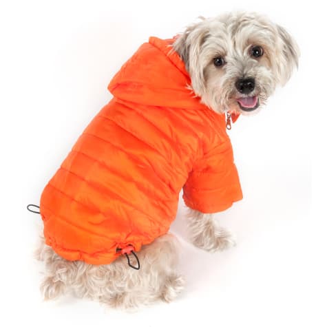 Pet Life Orange Lightweight Adjustable Sporty Avalanche Pet Coat