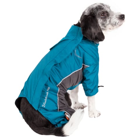 Dog Helios Blue Blizzard Full-Bodied Adjustable and 3M Reflective Dog Jacket