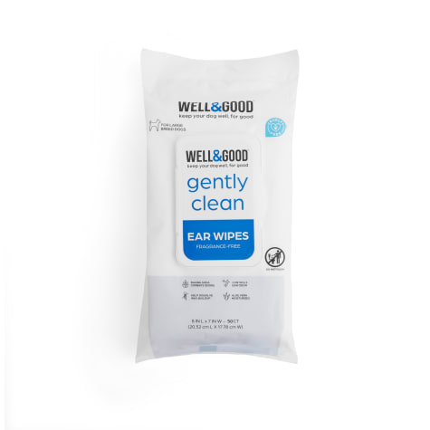 Well & Good Large Dog Ear Wipes