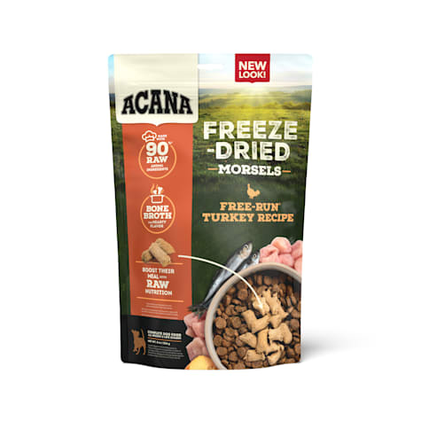 ACANA Grain Free, High Protein, Free-Run Turkey, Morsels Freeze Dried Dog Food & Topper