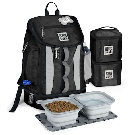 Mobile Dog Gear Black Drop Bottom Week Away Backpack