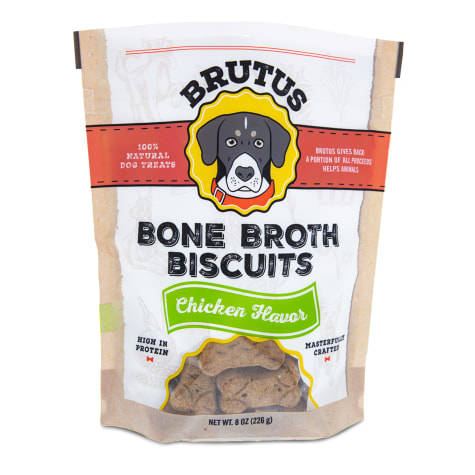 Brutus Bone Broths Chicken flavor Dog Biscuits