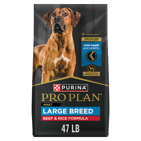 Purina Pro Plan Specialized Beef and Rice Formula Large Breed Dry High Protein Food With Probiotics for Dogs