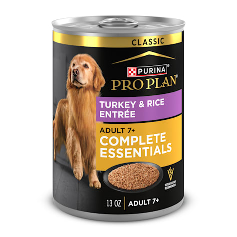Purina Pro Plan 7 Plus Turkey and Rice Entree Classic for Senior Adult Wet Dog Food