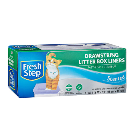 Fresh Step Scented Drawstring Jumbo Cat Litter Box Liners