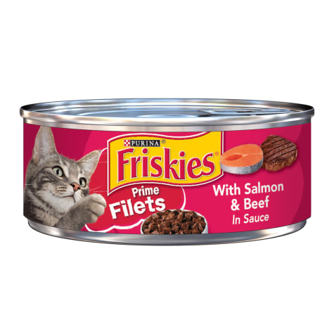 Friskies Prime Filets With Salmon & Beef in Sauce Wet Cat Food