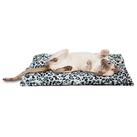 FurHaven Snow Leopard ThermaNAP Faux Fur Self-Warming Pet Bed Mat