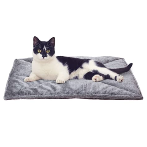 FurHaven Gray ThermaNAP Faux Fur Self-Warming Pet Bed Mat