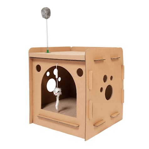 FurHaven Condo Hideaway Scratcher House for Cats