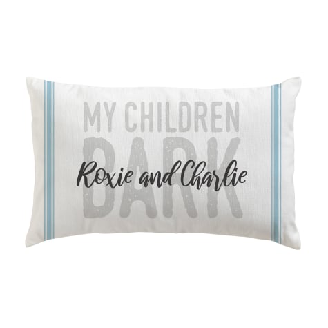 Custom Personalization Solutions Personalized My Children Bark Lumbar Pillow
