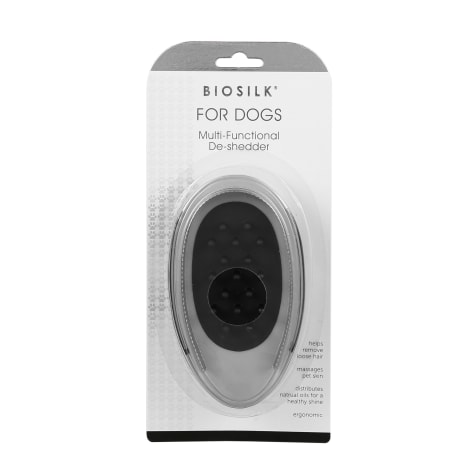 Biosilk 2-in-1 Combo Deshedding and Massage Palm Brush for Dogs