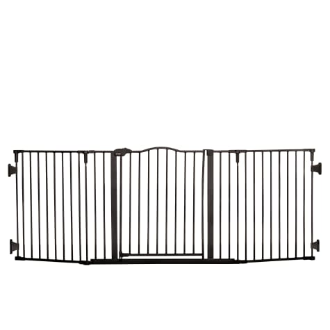 Regalo Black Home Accents Widespan Safety Metal Pet Gate