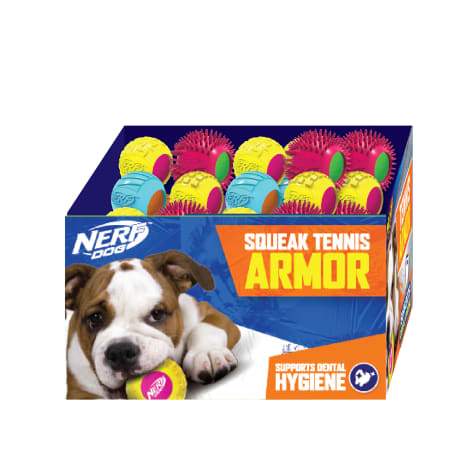 Nerf Armor Assorted Tennis Balls For Dog
