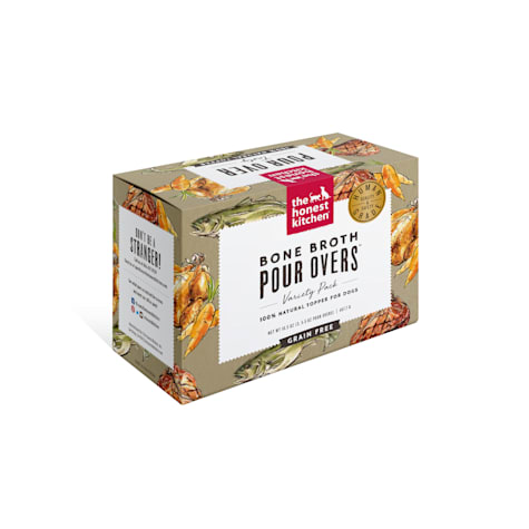 The Honest Kitchen Bone Broth Pour Overs: Variety Pack Wet Dog Food Topper