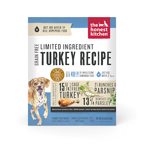 The Honest Kitchen Dehydrated Limited Ingredient Turkey Recipe Dog Food