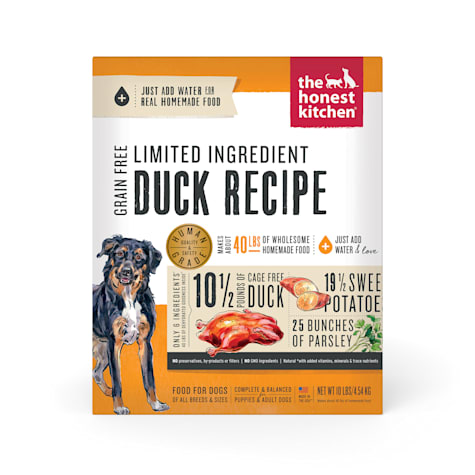 The Honest Kitchen Dehydrated Limited Ingredient Duck Recipe Dog Food