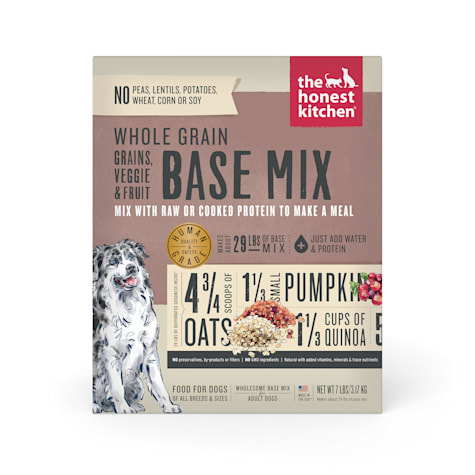 The Honest Kitchen Dehydrated Whole Grain, Veggie & Fruit Base Mix Recipe Dog Food