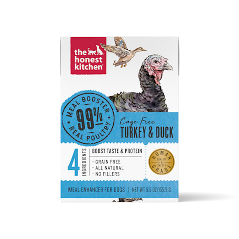 The Honest Kitchen Meal Booster: 99% Turkey & Duck Wet Dog Food Topper