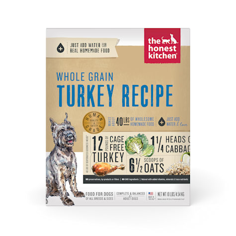 The Honest Kitchen Dehydrated Whole Grain Turkey Recipe Dog Food
