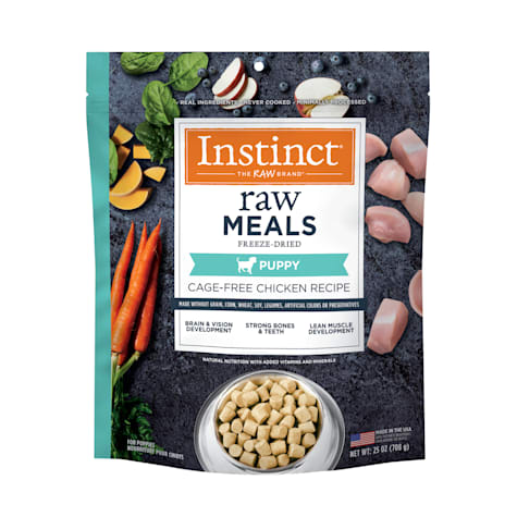 Instinct Freeze Dried Raw Meals for Puppies Grain Free Cage Free Chicken Recipe Dog Food