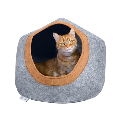 Kitty City Felt Cozy Cave Cat Bed